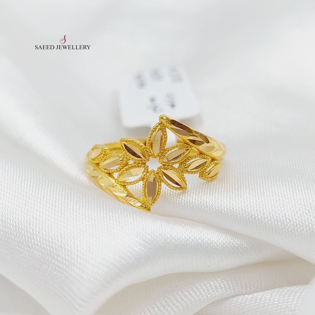 21K Gold Spike Ring by Saeed Jewelry - Image 2