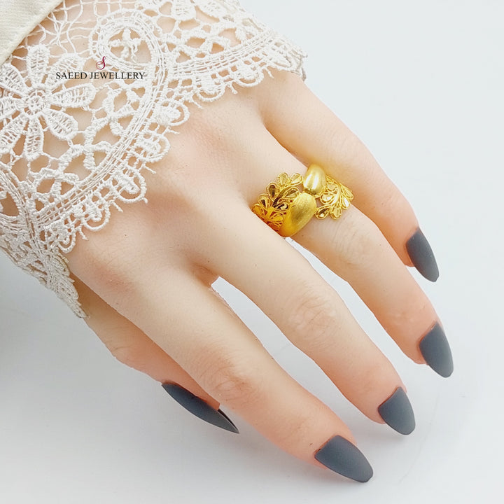 21K Gold Spike Ring by Saeed Jewelry - Image 3