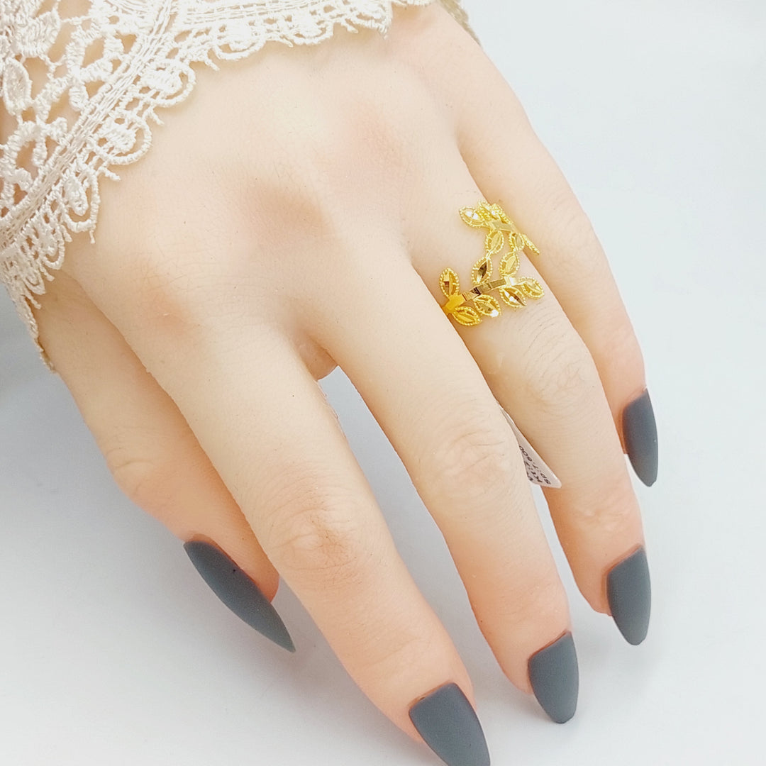 21K Gold Spike Ring by Saeed Jewelry - Image 4