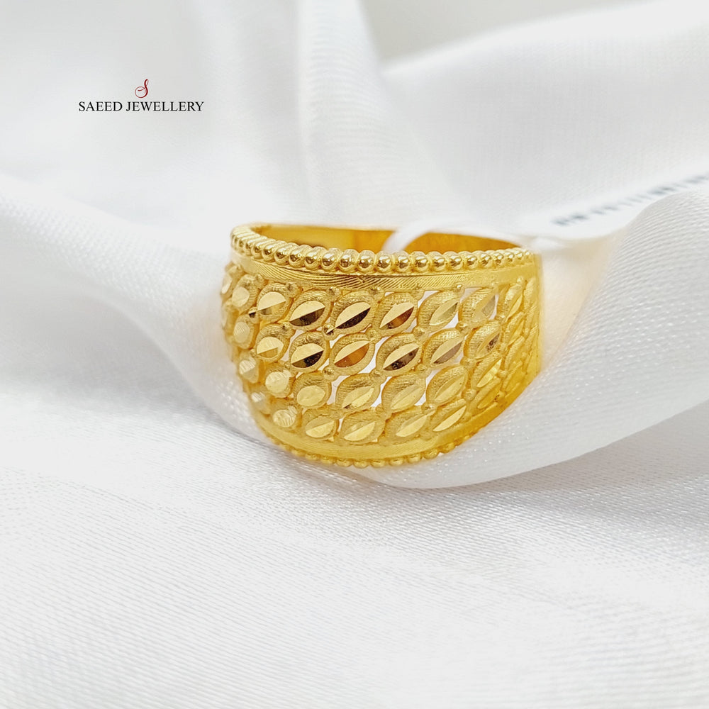 21K Gold Spike Ring by Saeed Jewelry - Image 2