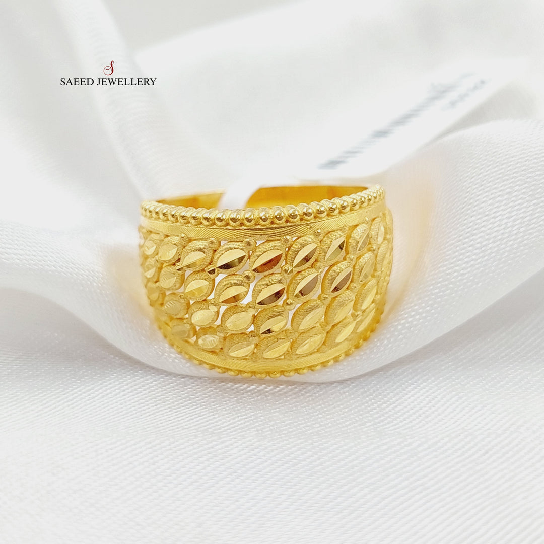 21K Gold Spike Ring by Saeed Jewelry - Image 1