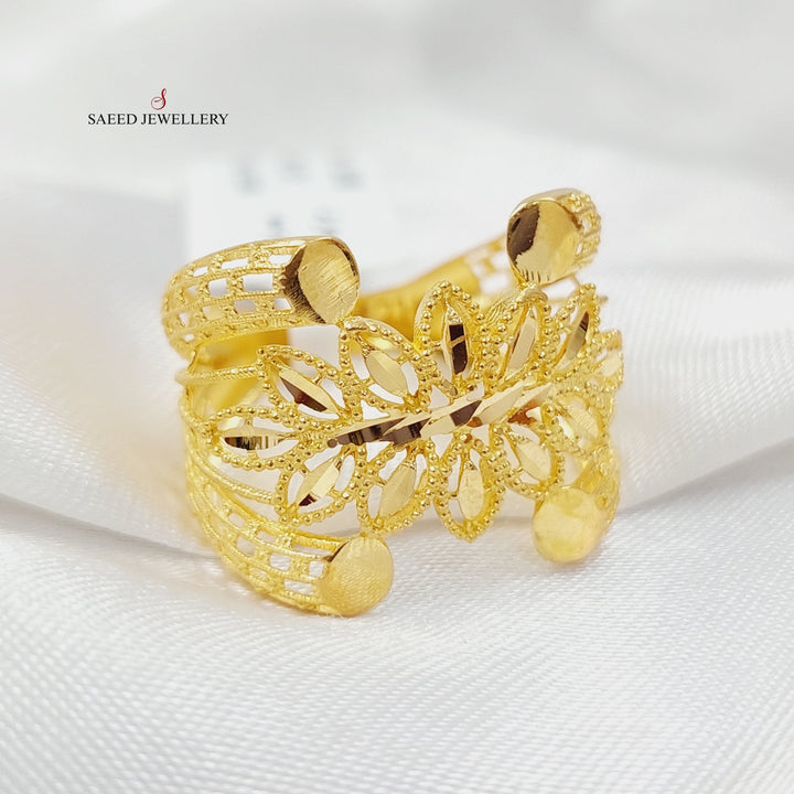 21K Gold Spike Ring by Saeed Jewelry - Image 6