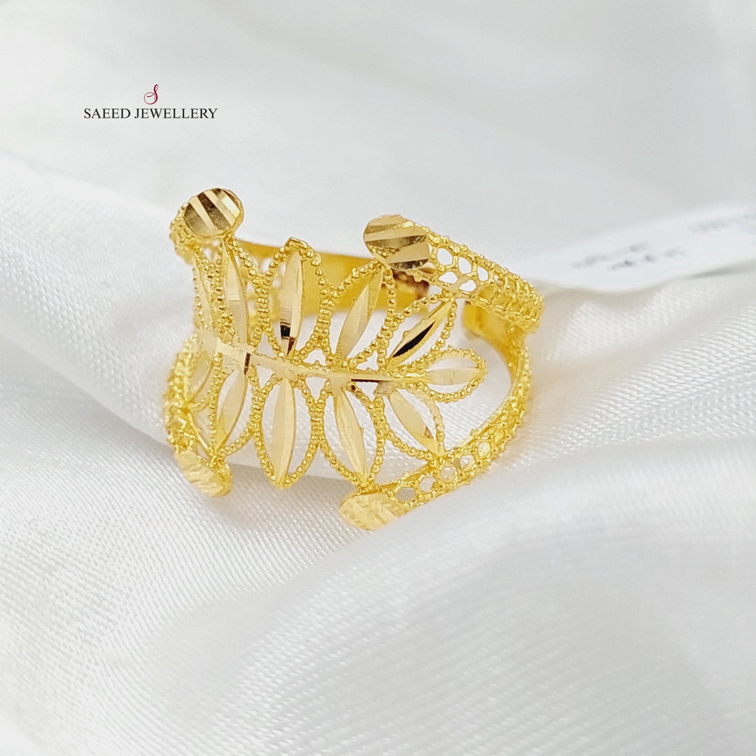 21K Gold Spike Ring by Saeed Jewelry - Image 3