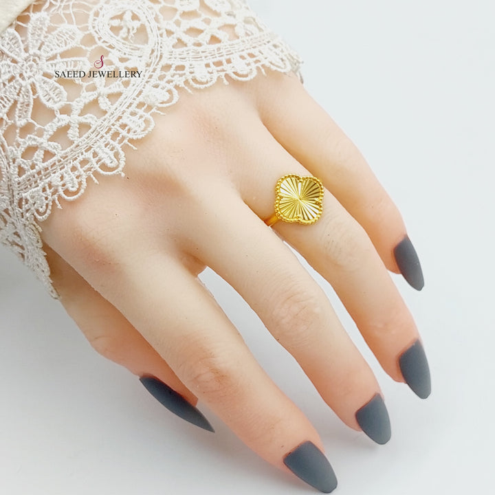 21K Gold Srat Ring by Saeed Jewelry - Image 2