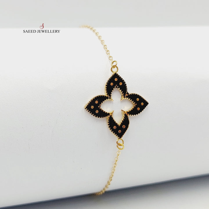 18K Gold Clover Bracelet by Saeed Jewelry - Image 3