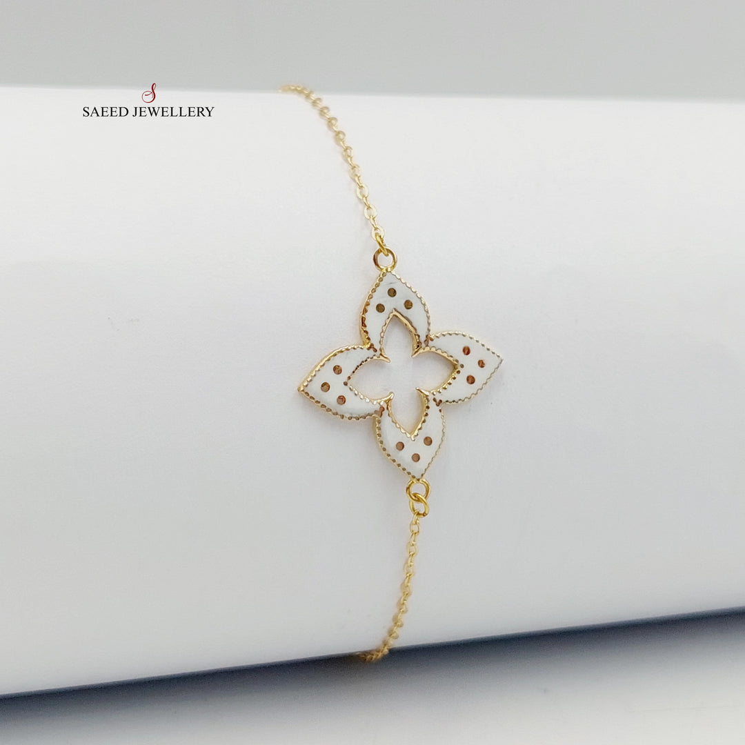 18K Gold Clover Bracelet by Saeed Jewelry - Image 6