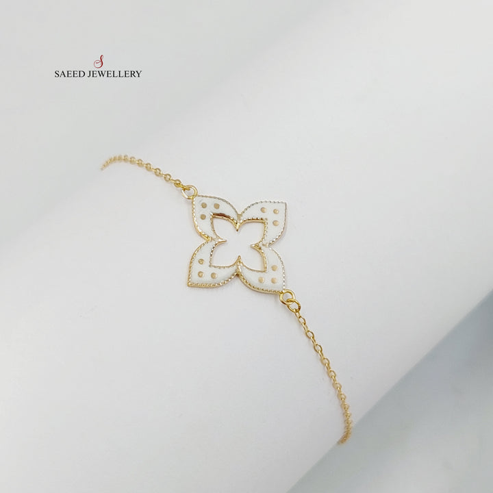 18K Gold Clover Bracelet by Saeed Jewelry - Image 1