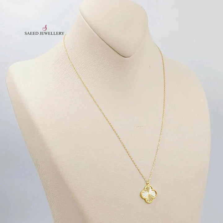 18K Gold Clover Necklace by Saeed Jewelry - Image 1