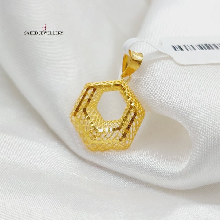 21K Gold Star Pendant by Saeed Jewelry - Image 5