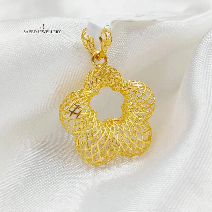 21K Gold Star Pendant by Saeed Jewelry - Image 2