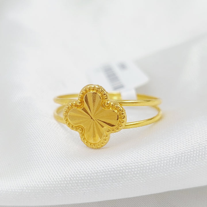 18K Gold Clover Ring by Saeed Jewelry - Image 4