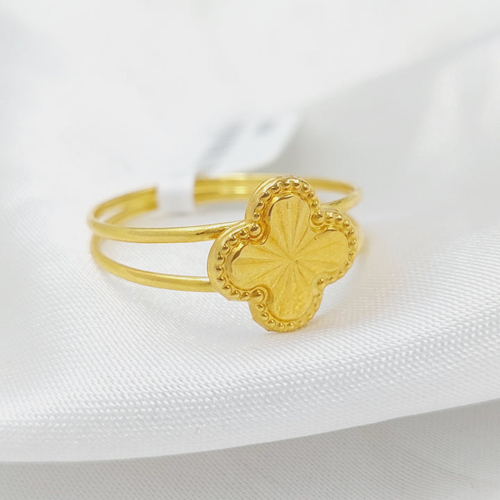 18K Gold Clover Ring by Saeed Jewelry - Image 5