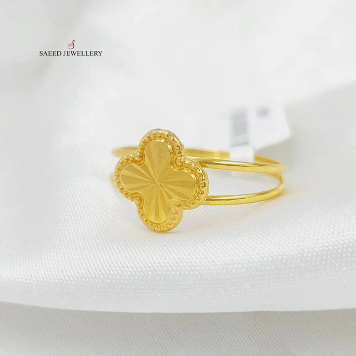 18K Gold Clover Ring by Saeed Jewelry - Image 7