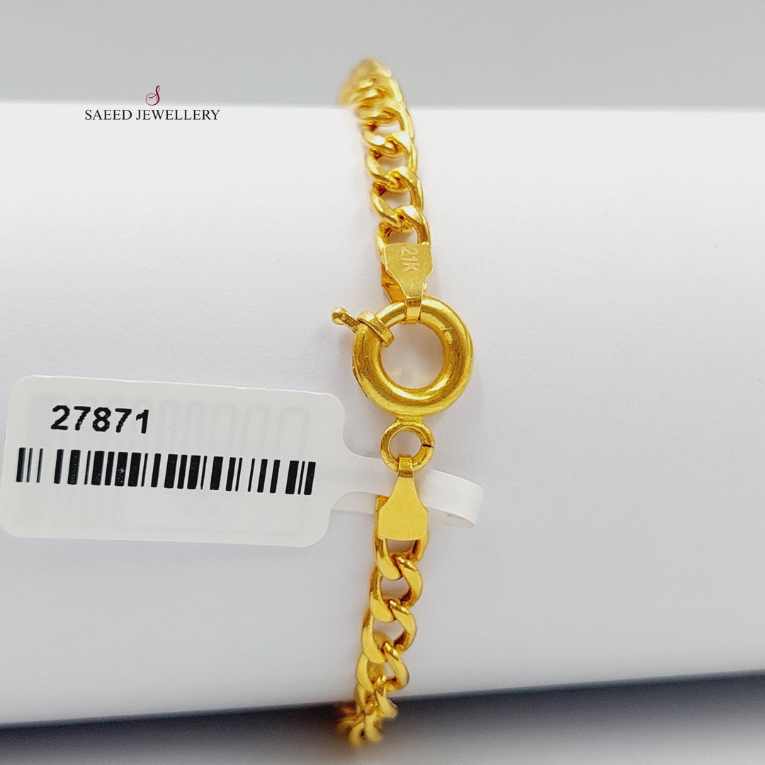 21K Gold Taft Bracelet by Saeed Jewelry - Image 2