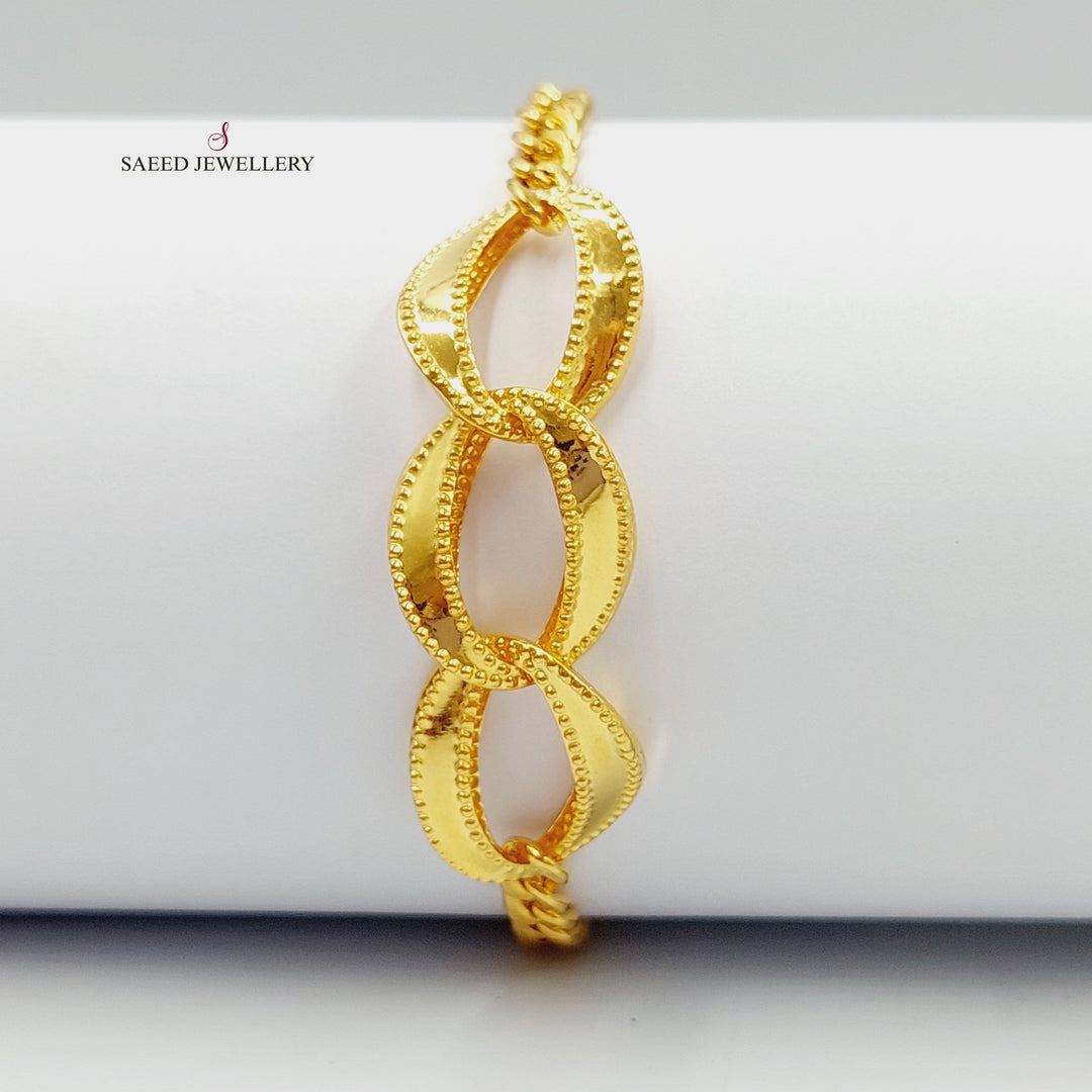 21K Gold Taft Bracelet by Saeed Jewelry - Image 8