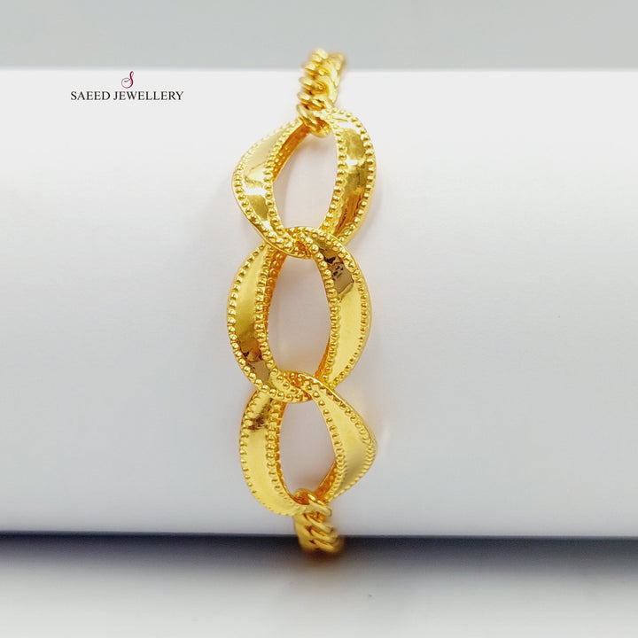 21K Gold Taft Bracelet by Saeed Jewelry - Image 8