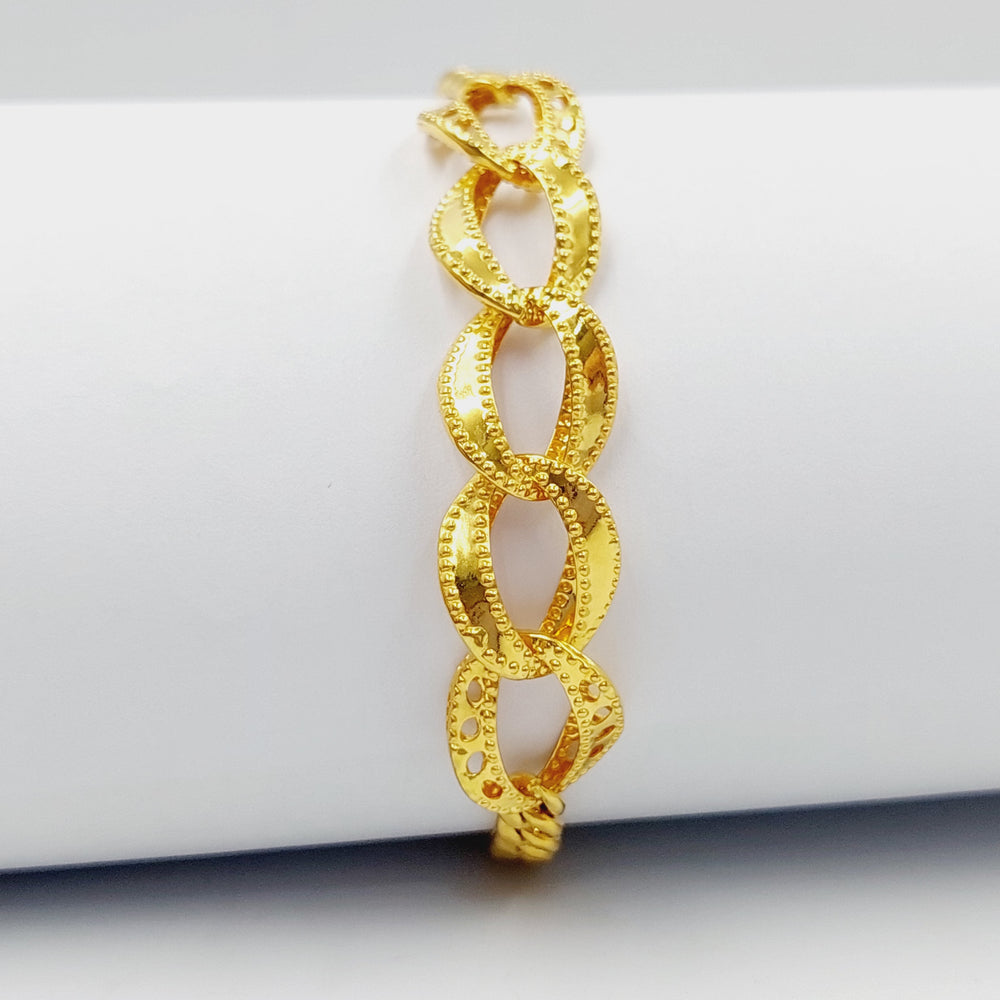 21K Gold Taft Bracelet by Saeed Jewelry - Image 2