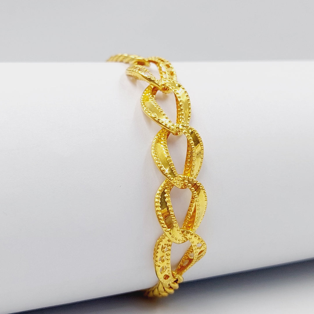 21K Gold Taft Bracelet by Saeed Jewelry - Image 1