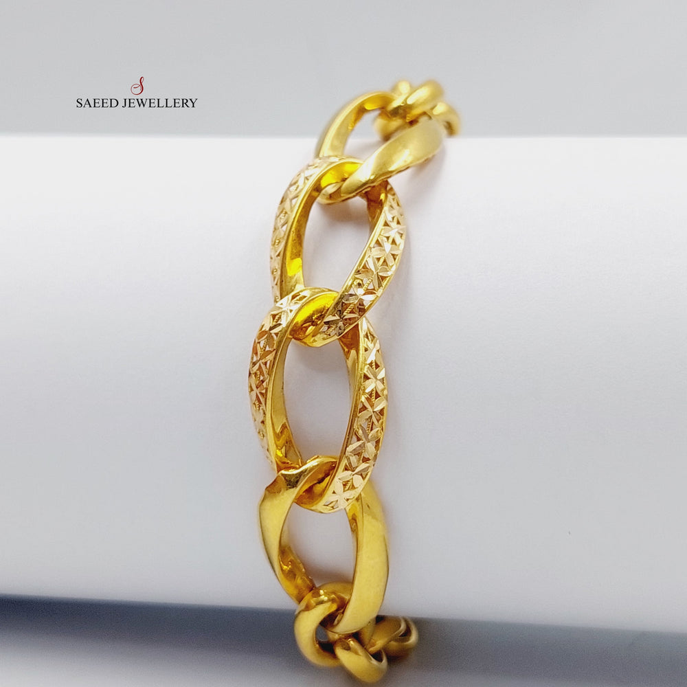 21K Gold Taft Bracelet by Saeed Jewelry - Image 2