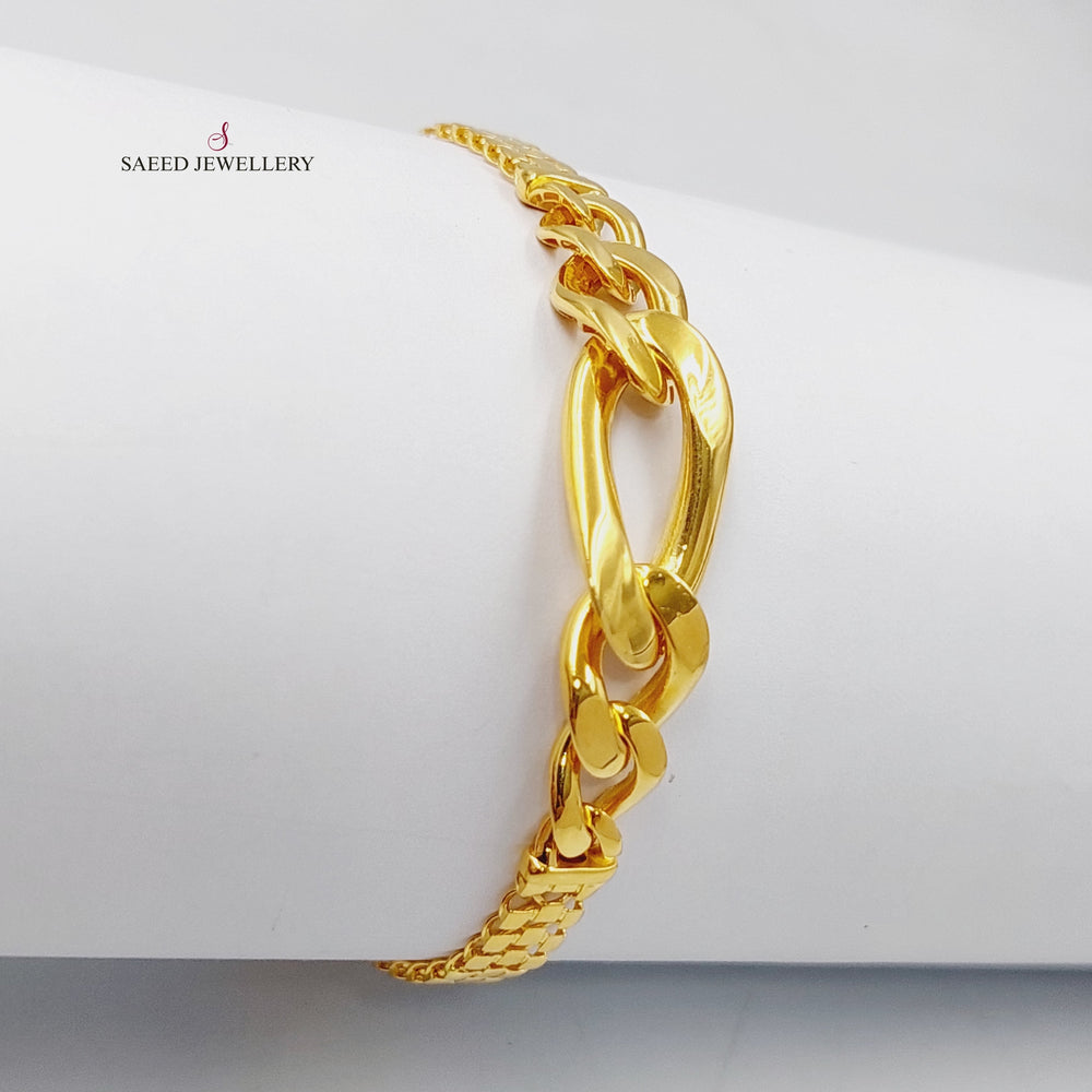 21K Gold Taft Bracelet by Saeed Jewelry - Image 2