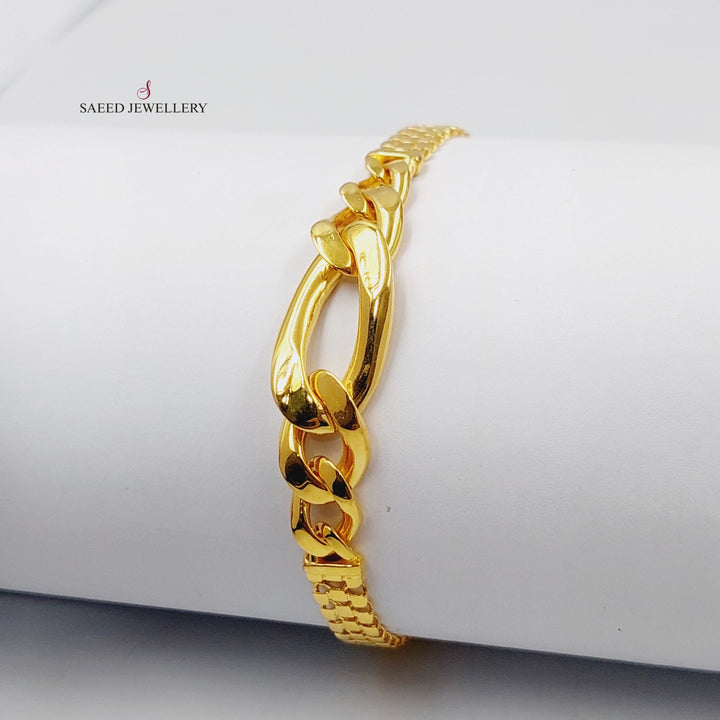 21K Gold Taft Bracelet by Saeed Jewelry - Image 3