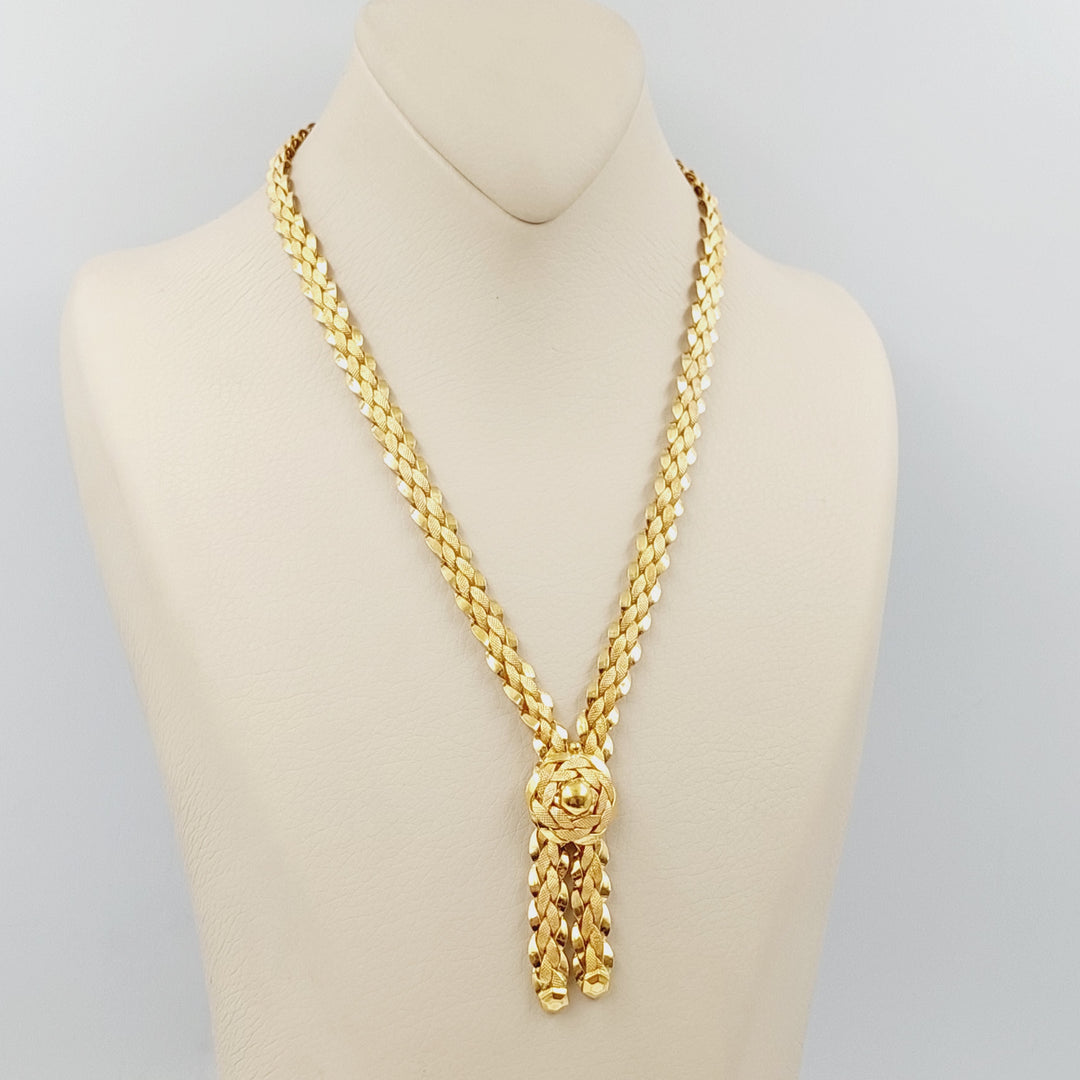 21K Gold Taft Necklace by Saeed Jewelry - Image 2