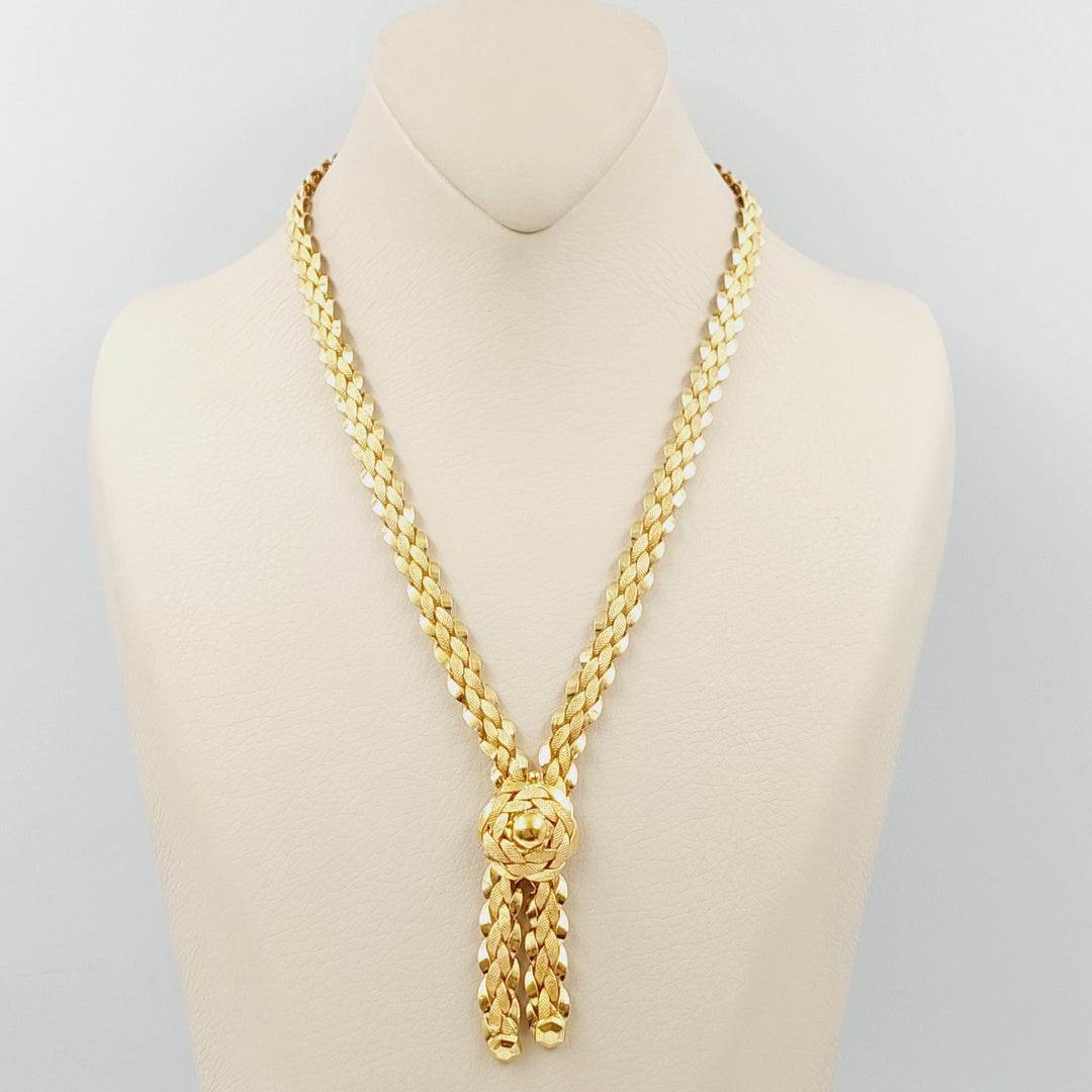 21K Gold Taft Necklace by Saeed Jewelry - Image 1