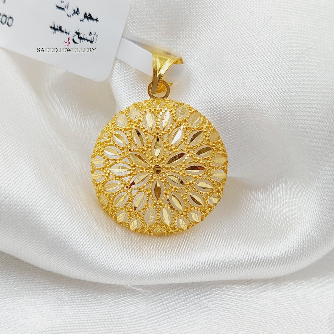 21K Gold Tears Pendant by Saeed Jewelry - Image 1