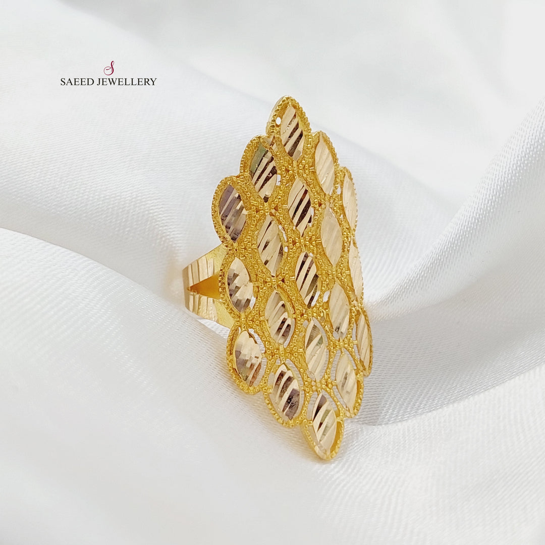 21K Gold Tears Ring by Saeed Jewelry - Image 3