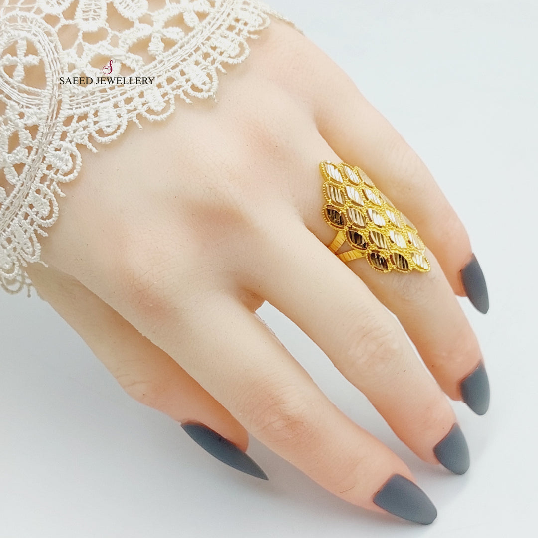 21K Gold Tears Ring by Saeed Jewelry - Image 4