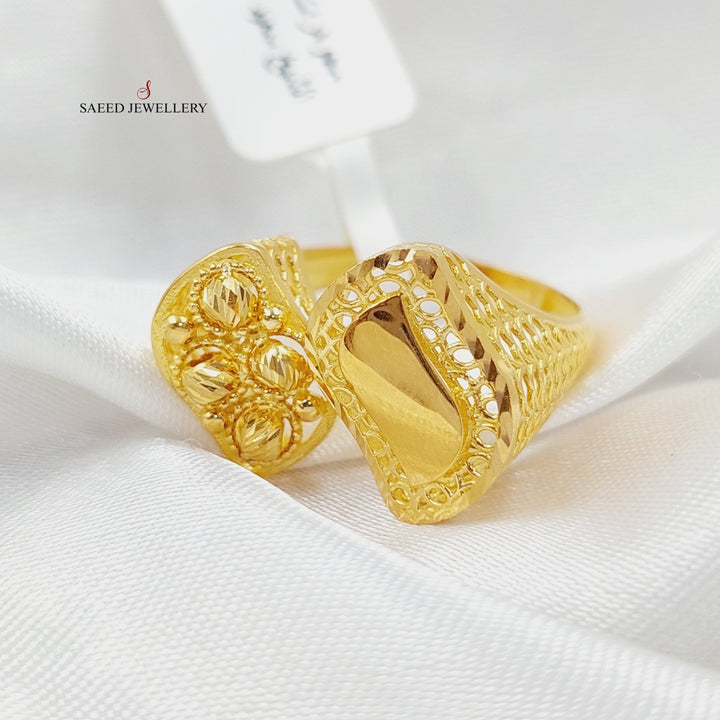 21K Gold Tears Ring by Saeed Jewelry - Image 3