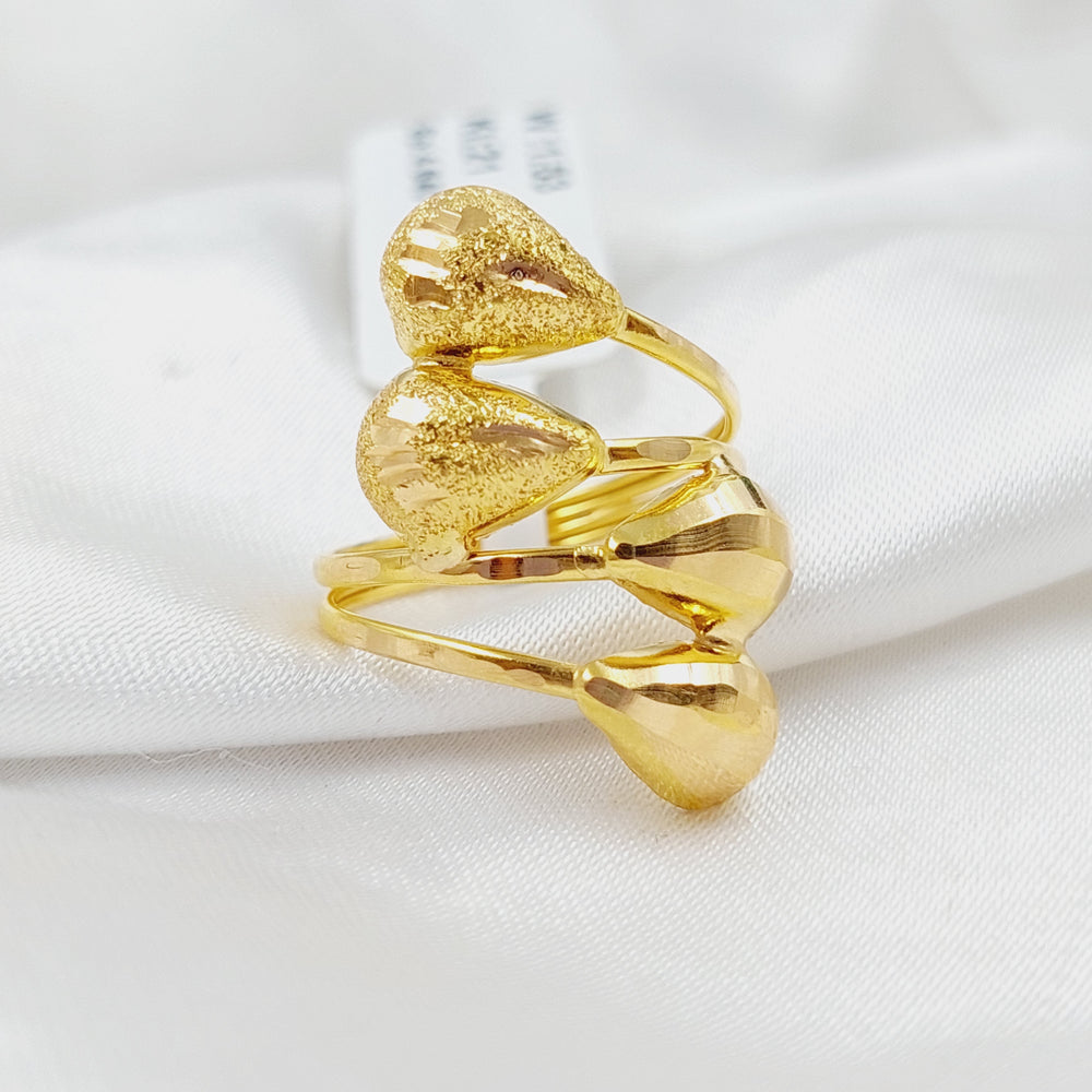 21K Gold Tears Ring by Saeed Jewelry - Image 2