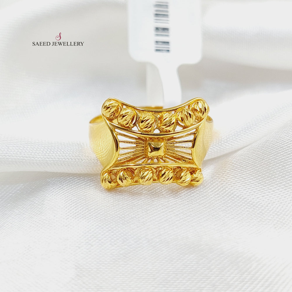 21K Gold Tie Ring by Saeed Jewelry - Image 2