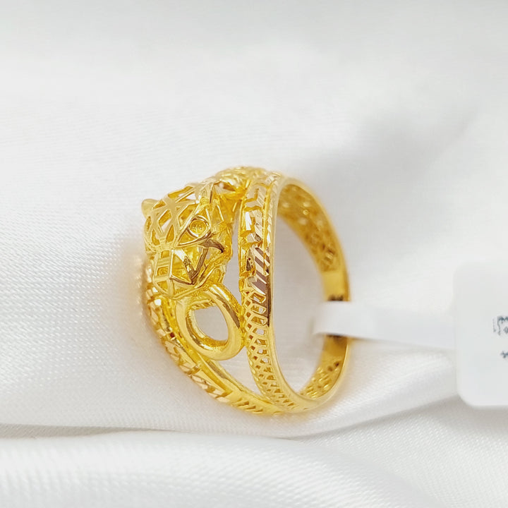 21K Gold Tiger Ring by Saeed Jewelry - Image 1