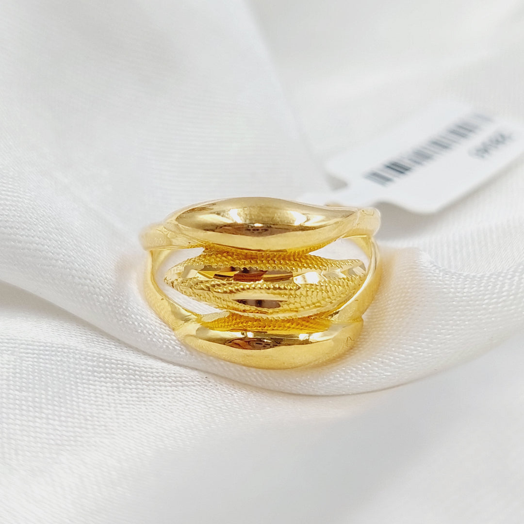 21K Gold Trio Ring by Saeed Jewelry - Image 1