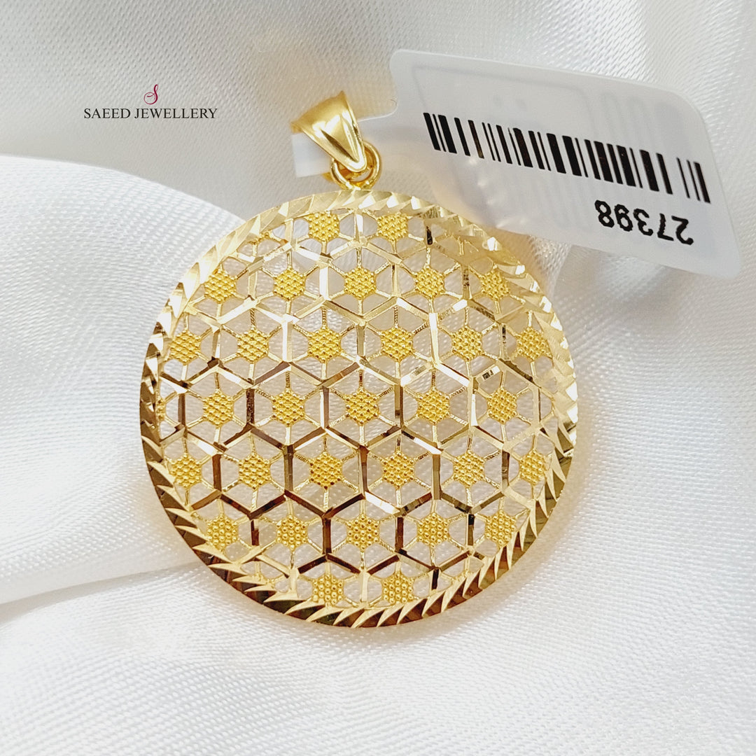 21K Gold Turkish Pendant by Saeed Jewelry - Image 5