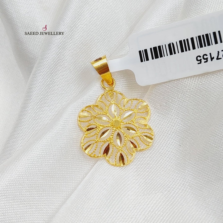 21K Gold Turkish Pendant by Saeed Jewelry - Image 1