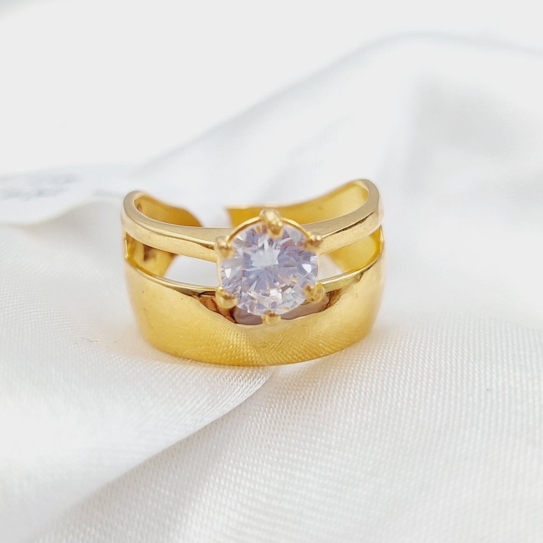 21K Gold Twins Engagement Ring by Saeed Jewelry - Image 1