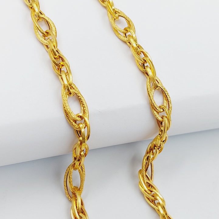 21K Gold Virna Necklace 70cm by Saeed Jewelry - Image 3