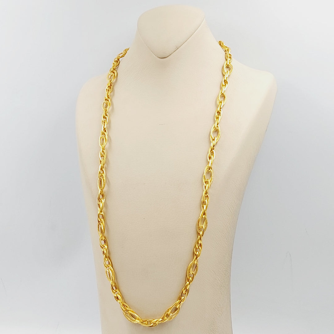 21K Gold Virna Necklace 70cm by Saeed Jewelry - Image 6