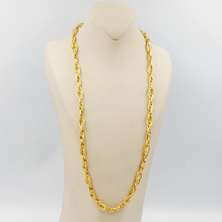 21K Gold Virna Necklace 70cm by Saeed Jewelry - Image 7