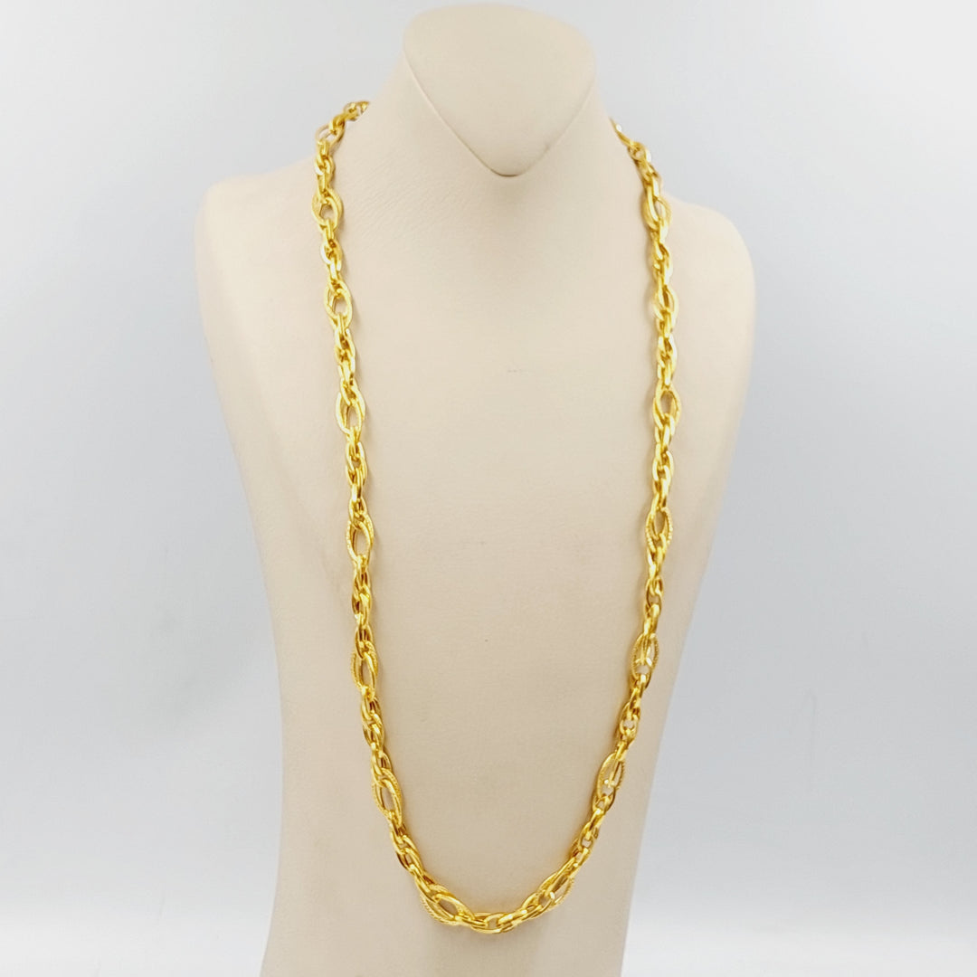 21K Gold Virna Necklace 70cm by Saeed Jewelry - Image 5