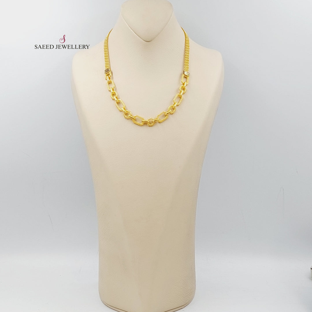 21K Gold Virna Necklace by Saeed Jewelry - Image 4