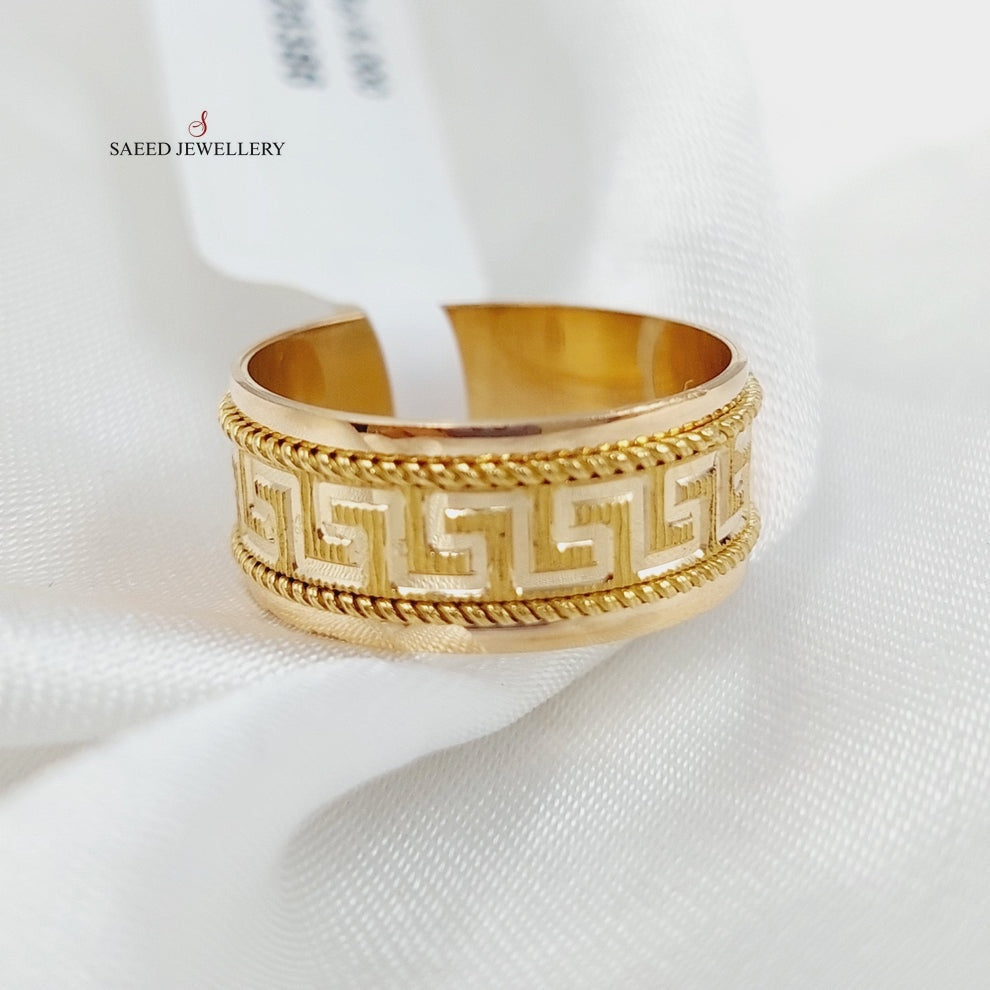 21K Gold Virna Wedding Ring by Saeed Jewelry - Image 2