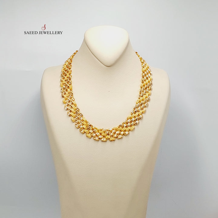 21K Gold Waves Necklace by Saeed Jewelry - Image 1