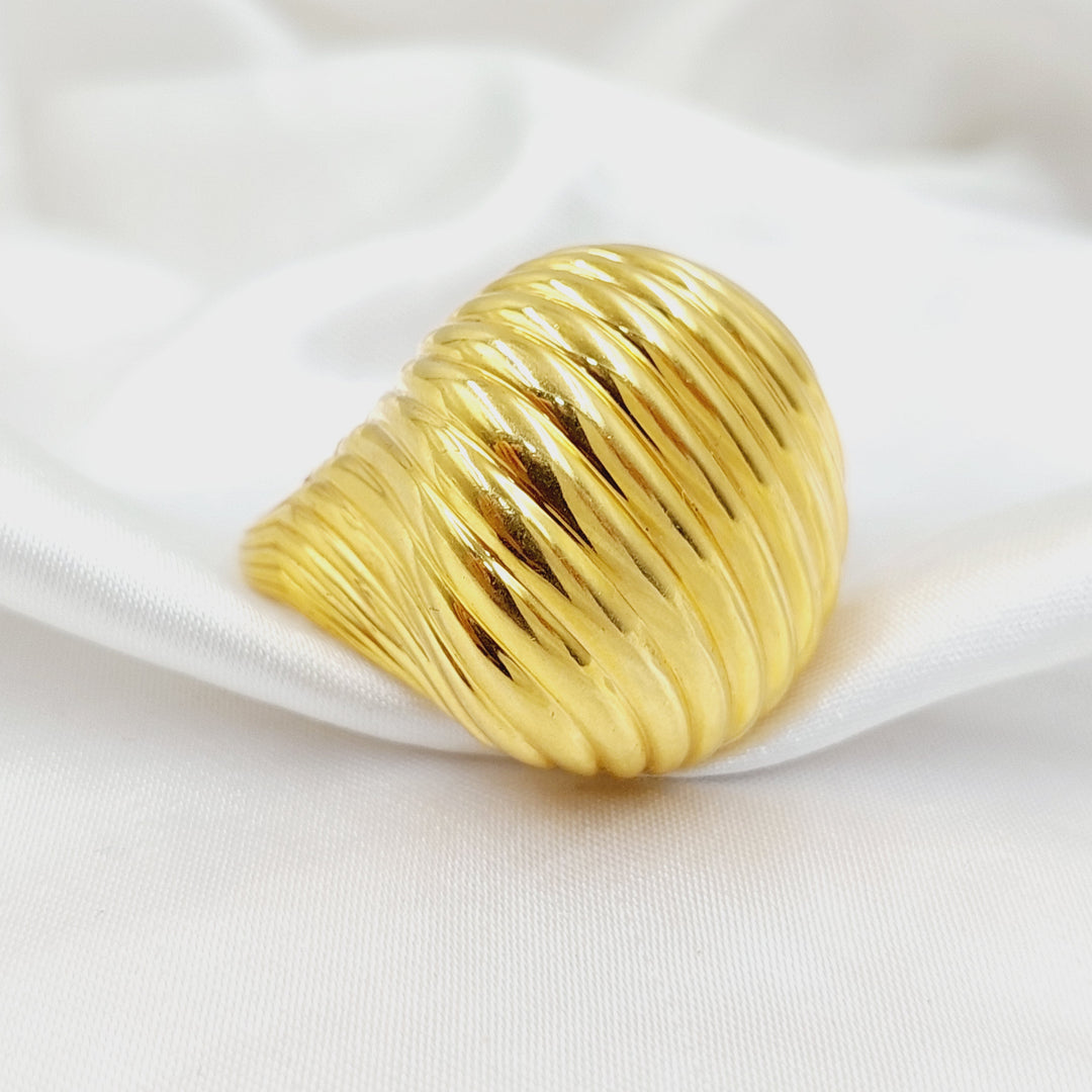 21K Gold Waves Ring by Saeed Jewelry - Image 3