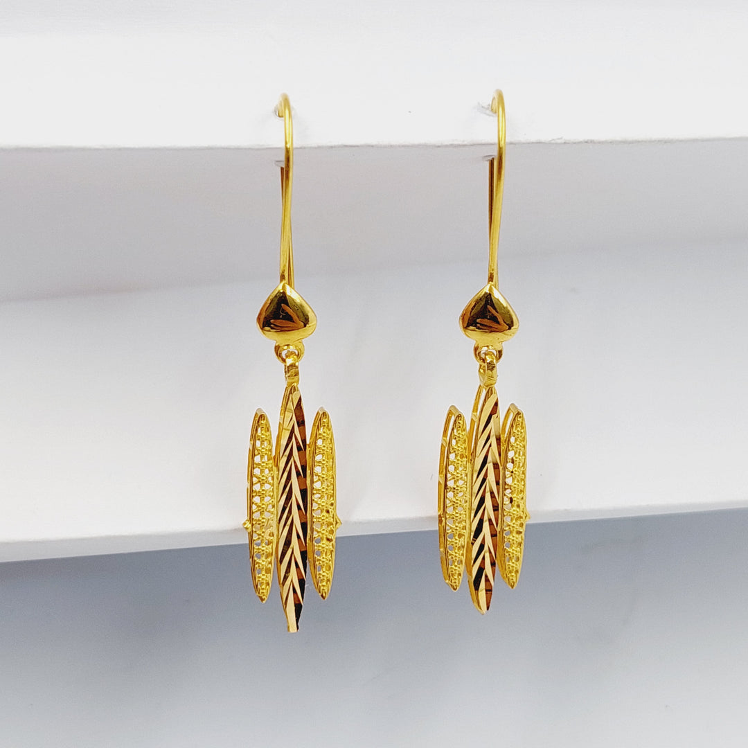 21K Gold Wings Earrings by Saeed Jewelry - Image 2