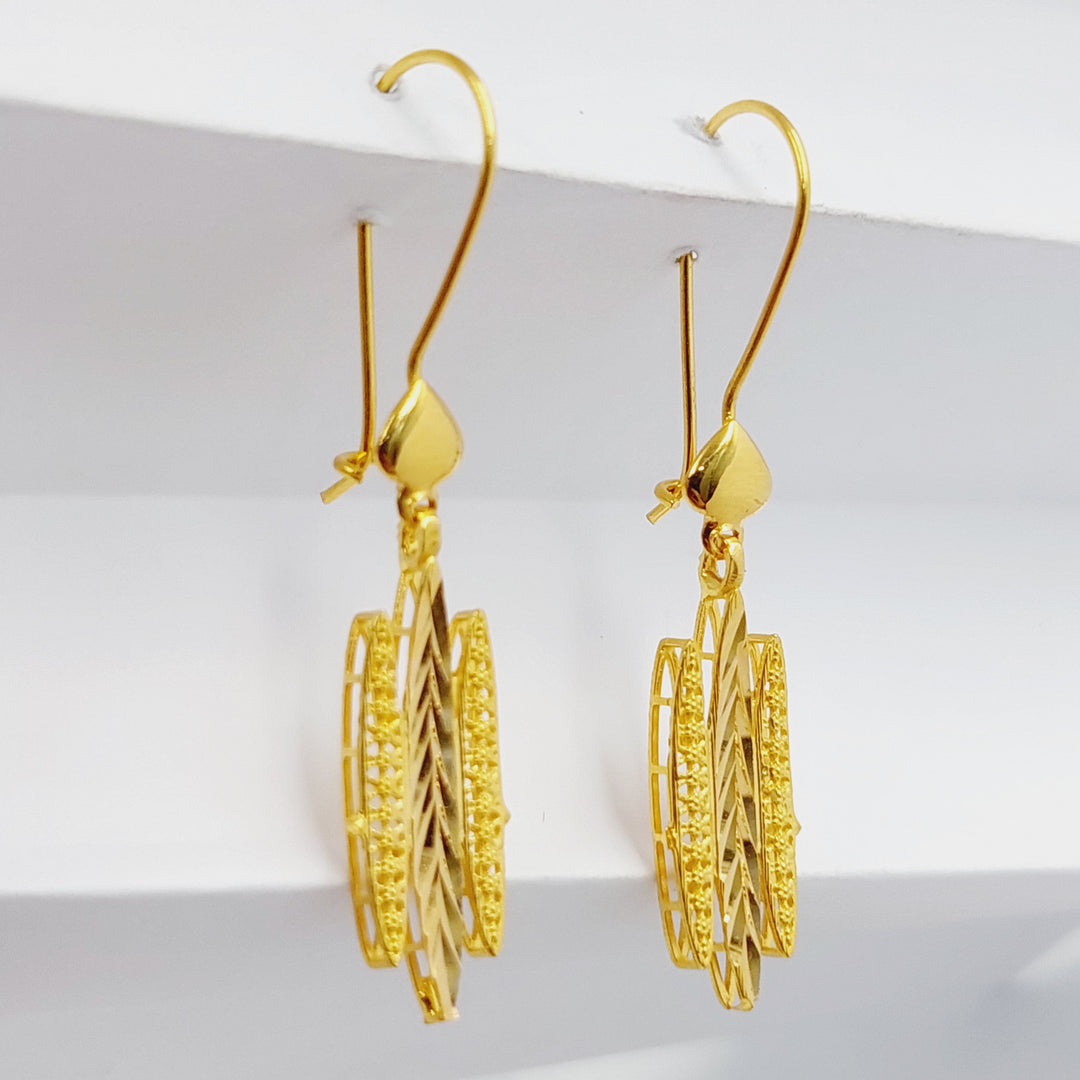 21K Gold Wings Earrings by Saeed Jewelry - Image 7