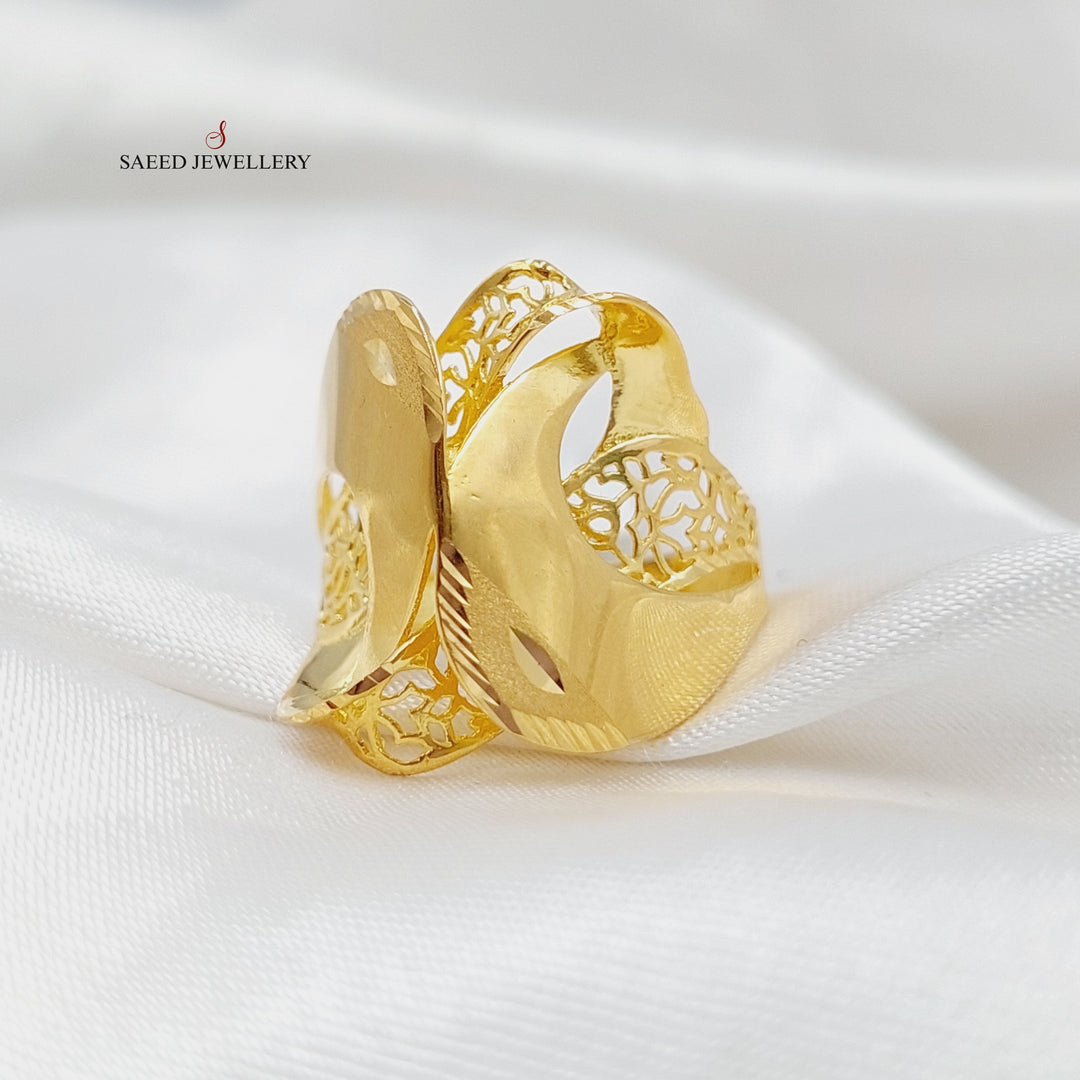 21K Gold Wings Ring by Saeed Jewelry - Image 2