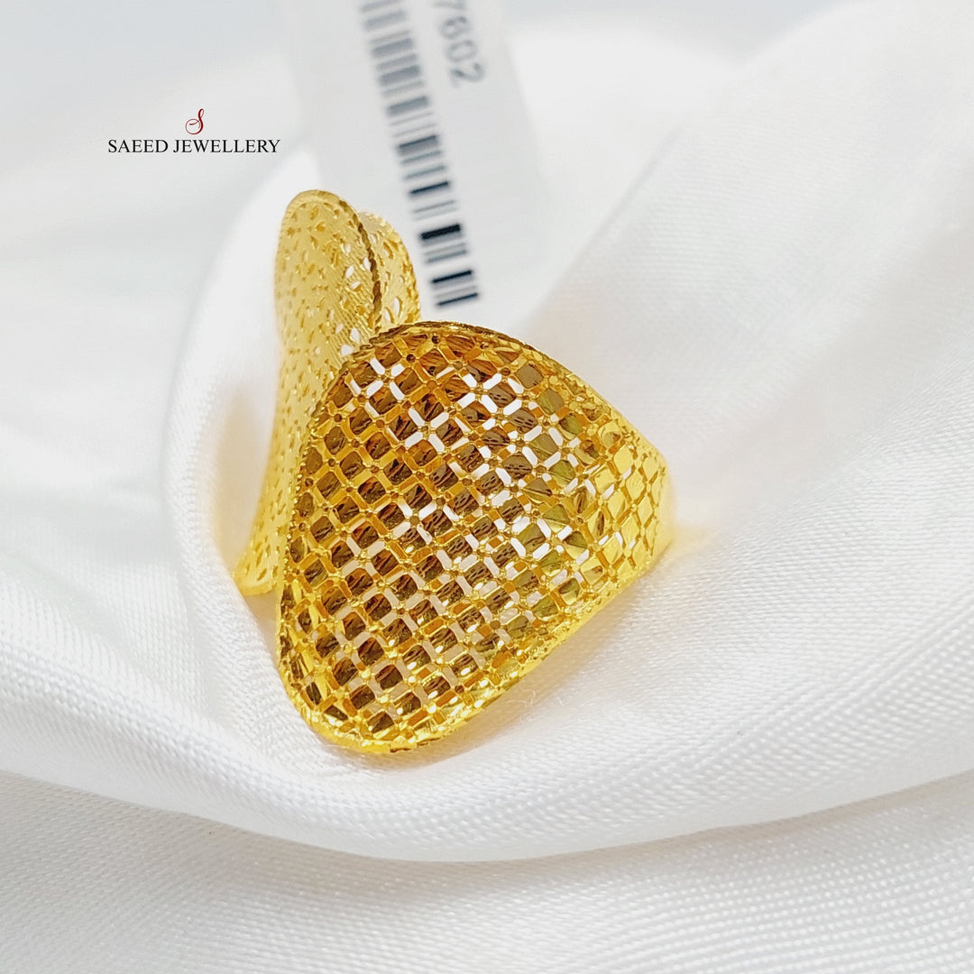 21K Gold Wings Ring by Saeed Jewelry - Image 3